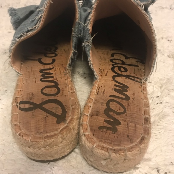 Sam Edelman denim bow espadrilles - Picture 3 of 6